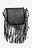 Montana West Leather & Fringe Crossbody
