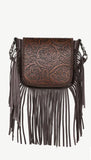 Montana West Leather & Fringe Crossbody