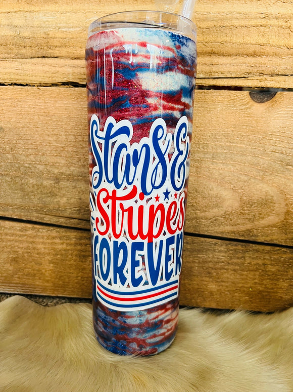 30 oz Skinny - Stars and Stripes Forever