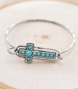 Western Concho Cross Bracelet