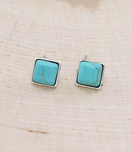 Tipi  Western Turquoise Post Earrings