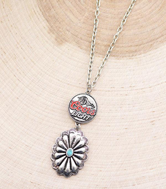 Western Concho Beer Necklace