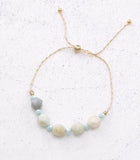 Gem Stone Pull Tie Braclet