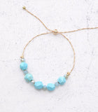 Gem Stone Pull Tie Braclet