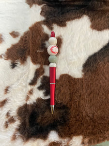 Baseball Beaded Pen