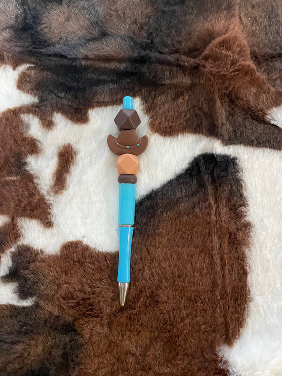 Cowboy Hat Beaded Pen