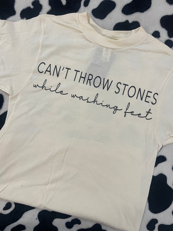 Can't Throw Stones While Washing Feet T-Shirt