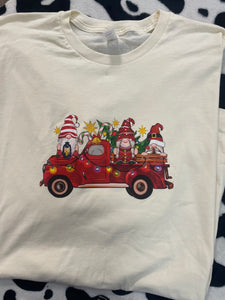Gnome Christmas Truck Tee