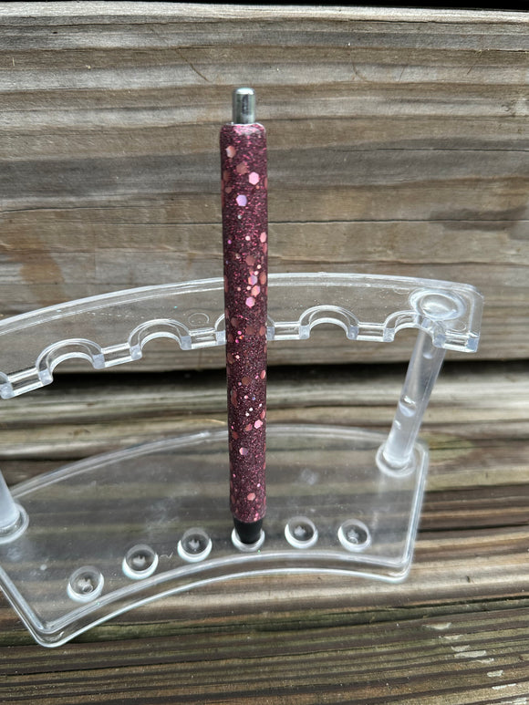 Maroon Glitter Pen