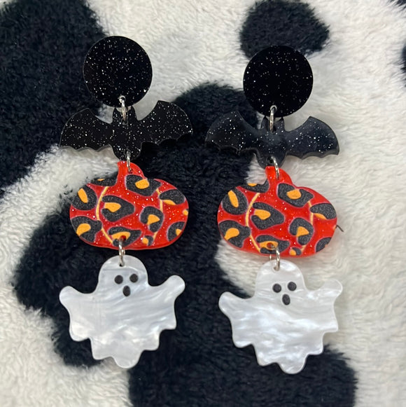 3 Tier Halloween Inspired Earrings