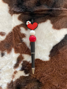 Nurse Heart Beaded Pen