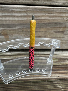 Pink / Gold Leopard Pen