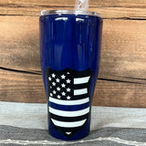 30oz Regular- Blue Shield- Proud Police Wife
