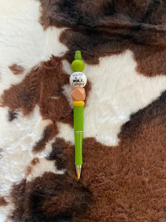 Happy Camper Beaded Pen