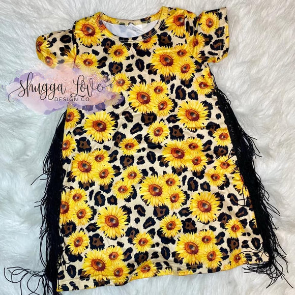 Sunflower Fringe Dress