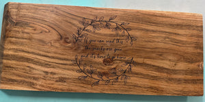 If You Can Read This Cutting Board