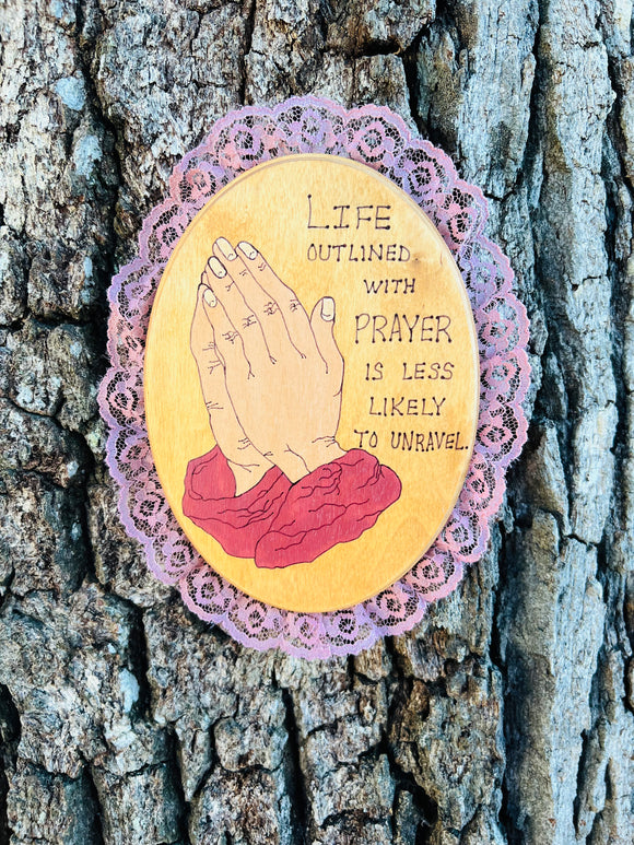Life Outlined with Prayer Wall Art