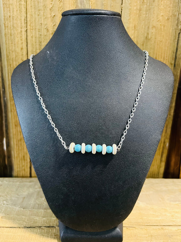 Turquoise and Ivory Necklace