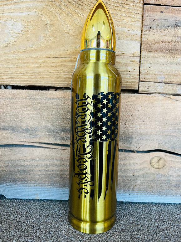 32 OZ Bullet Tumbler - We The People Flag