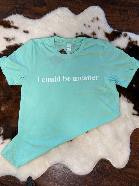I Could Be Meaner Unisex Tee