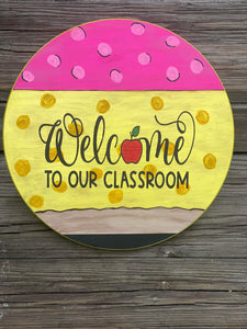 Welcome to Our Classroom Door Hanger