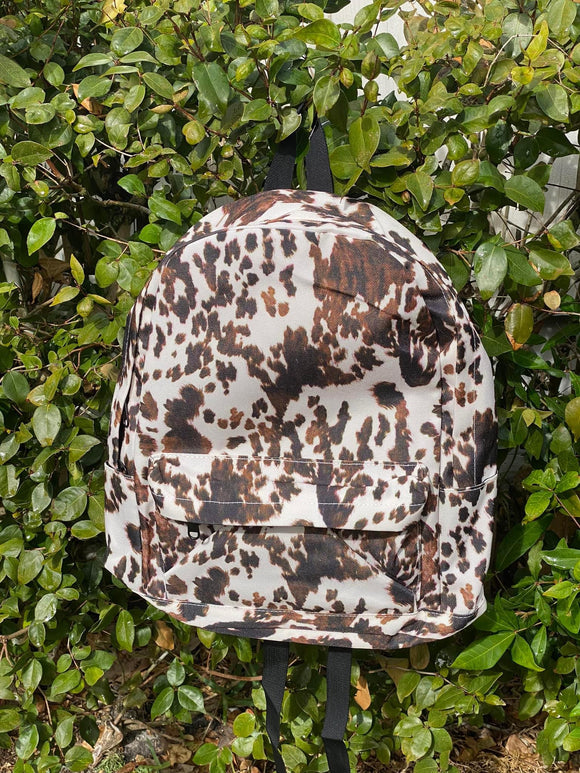 Cow Print Backpack