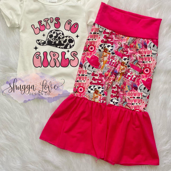 Let's Go Girls Bellbottom Pants Set