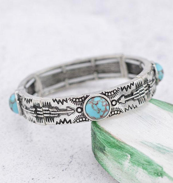 Arrow & Turquoise Bracelet