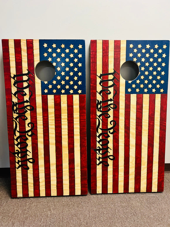 American | We The People Corn Hole Boards