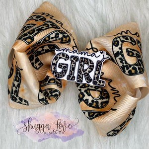 Mama's Girl Resin Charm Bow