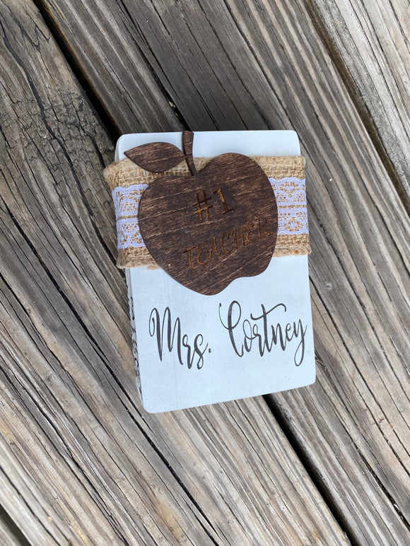 Wooden Book stack