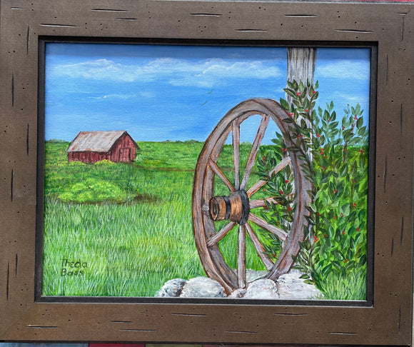 Wagon Wheel Painting