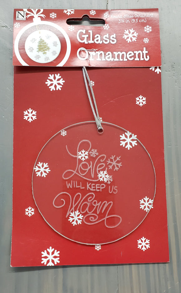 Glass Etched Ornaments