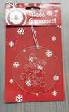 Glass Etched Ornaments