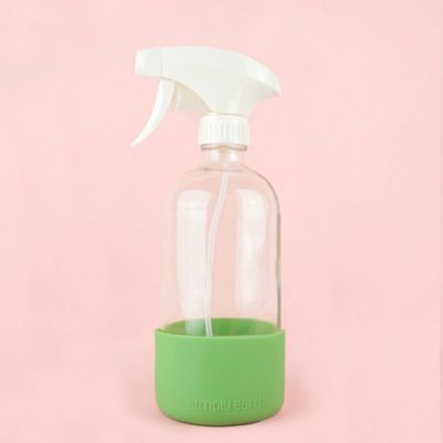 Glass Spray Bottle with Silicone Sleeve