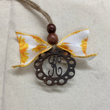 Monogram Car Charm