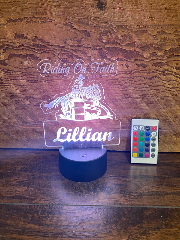 Silhouette Etched Nightlight
