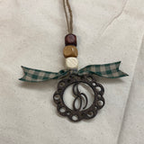 Monogram Car Charm
