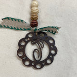 Monogram Car Charm