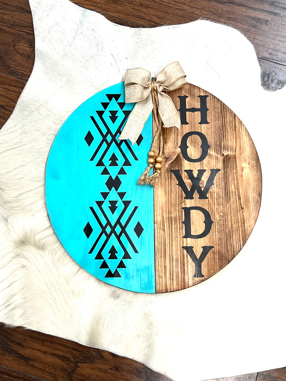 Howdy Door Hanger