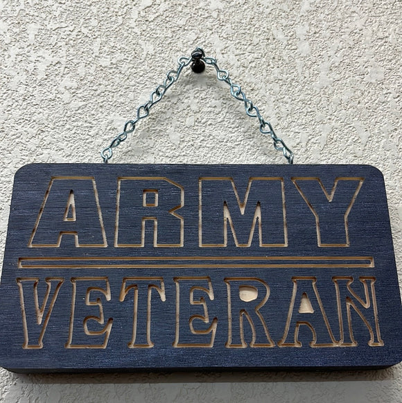 Army Veteran Sign