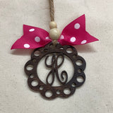 Monogram Car Charm