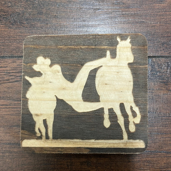 Wooden cowboy