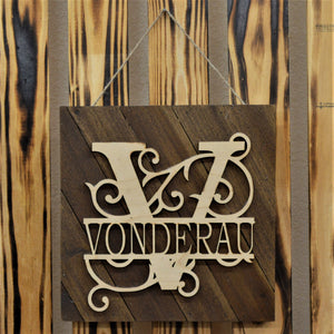 Custom Last Name Sign