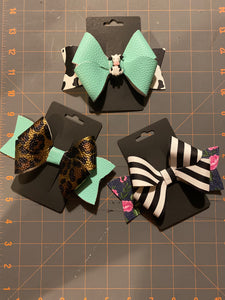 Large Hand Cut Hair Bow