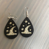 Wooden Halloween Earrings