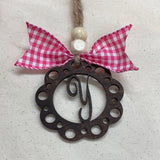 Monogram Car Charm