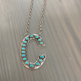 Long Initial Necklace Set