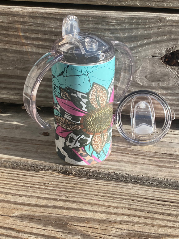 Turquoise & Cow Duo Tumbler