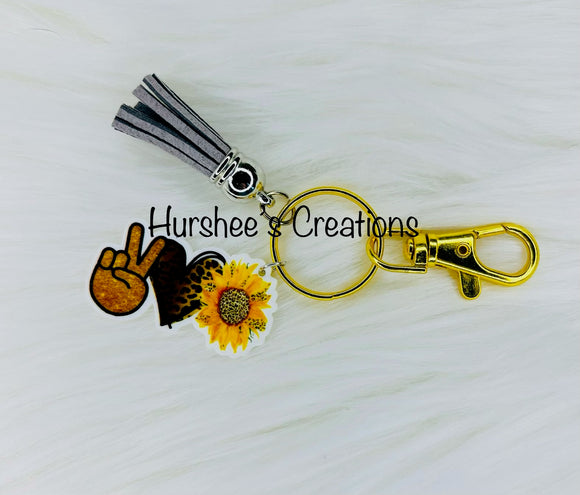 Sunflower Keychain